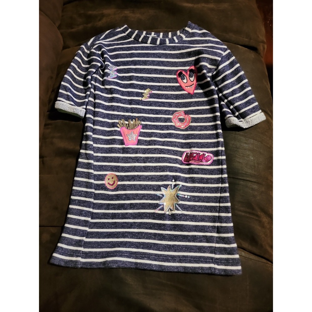 Gymboree cosmic club hello fries lightning dress sizeβ 7